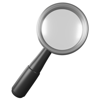 magnifier 3d illustration png