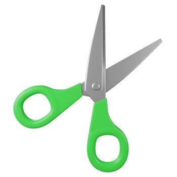 3d of illustration scissors png