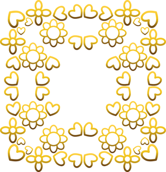Gilded Bloom Edge for Invitations png
