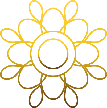 Floral Gold Embellishment png