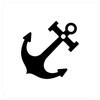 Anchor and nautical icon concept vector