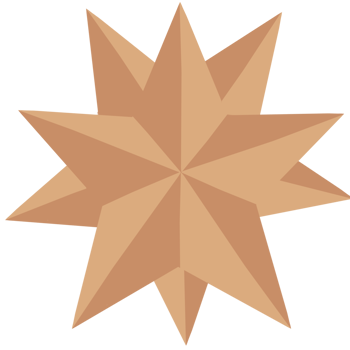 Star, cartoon, Christmas decorations png