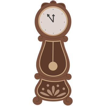 Clock and nutcracker cartoon png