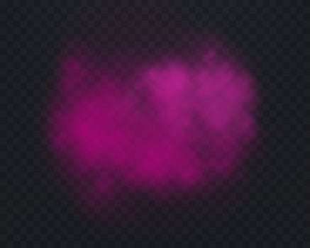 Realistic pink smoke or haze vector