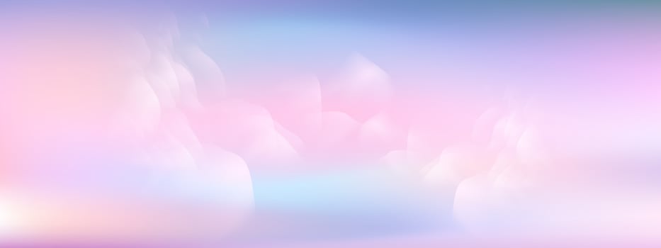 Background of an explosion of pink smoke clouds.Multicolor fog with blue and yellow particles.Explosions of color powder. vector