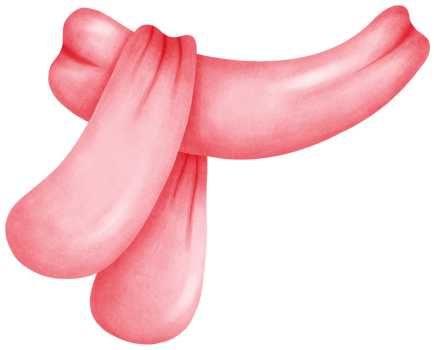 Cute Watercolor Christmas red Scarf Warm Holiday Fashion Illustration png