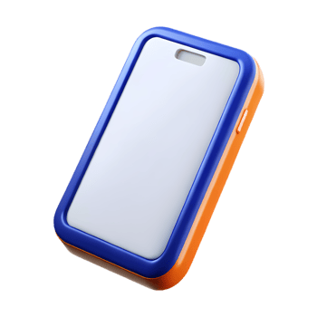 3D bright phone icon png