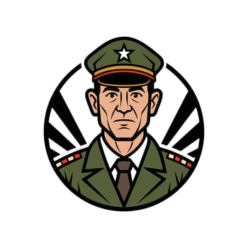 Heroic American Soldier illustration vector