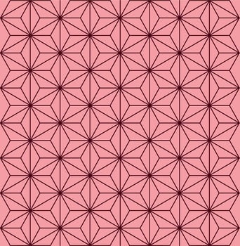 Asanoha patter, traditional Japanese vector