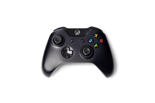 Black Xbox One S Controller, Joystick isolated on transparent background photo png