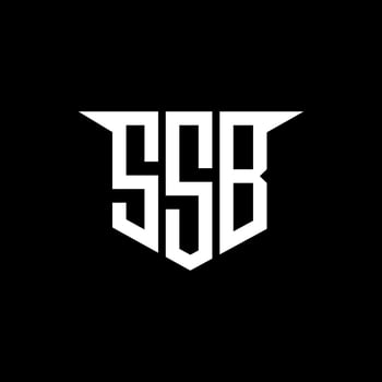 SSB letter logo design with white background in illustrator, logo modern alphabet font overlap style, calligraphy designs for logo, Poster, Invitation, etc. vector