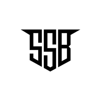 SSB letter logo design with white background in illustrator, logo modern alphabet font overlap style, calligraphy designs for logo, Poster, Invitation, etc. vector