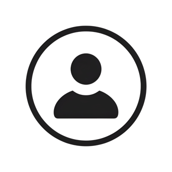 User icon on transparent background png