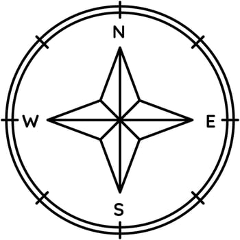 Positioning Icon outline vector
