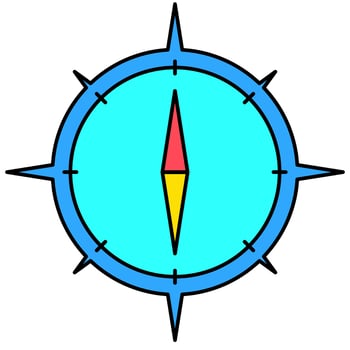 Adventure Navigation Icon vector
