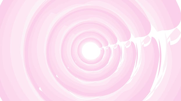 Abstract circular vortex wave with soft pink gradient color. Concentric circle patter pastel pink background. vector
