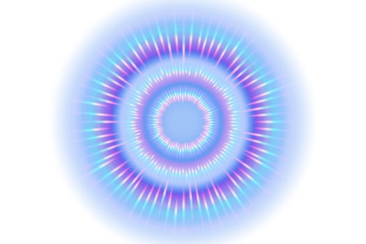 Blue Sunlight Effect, Exclusive Isolated on White Background vector