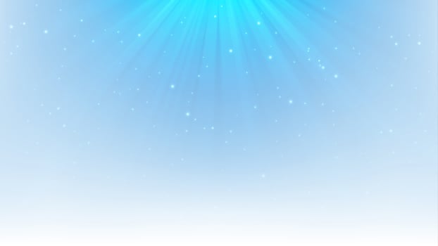 Blue Light Shining with Sparks, Isolated on White Background vector