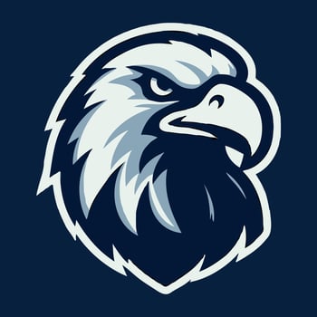 Eagle Face Mascot Logo Design. Mascot Logo Template. vector