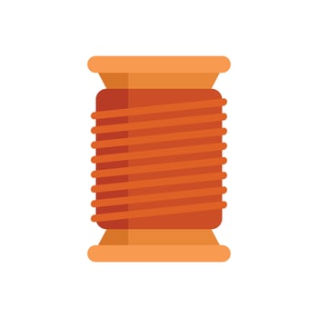 Wooden spool of thread for sewing and tailoring vector