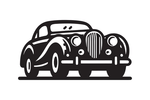 Coupe Car Silhouette Vectors for Car Customization and Restoration Projects