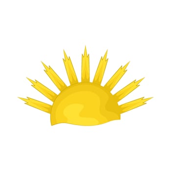 Illustration of half sun vector