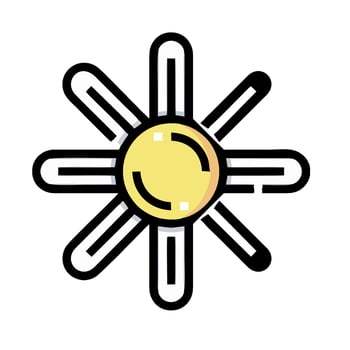 sunflower icon illustration design vector