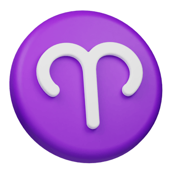 aries zodiac sign 3d icon png