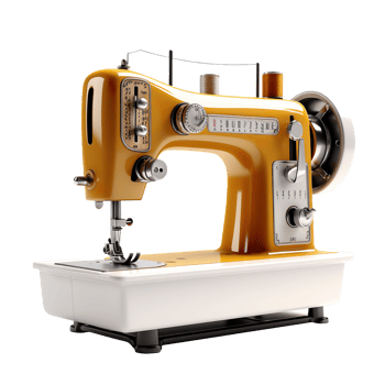 Fabric Sewing Machine isolated on transparent background png