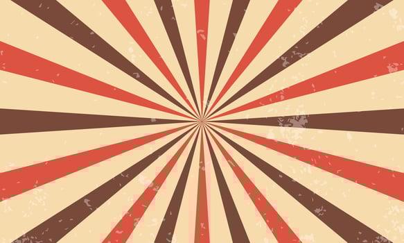 Vintage Sunburst Background with Grunge Texture vector