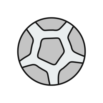Soccer ball. doodle ball icon png