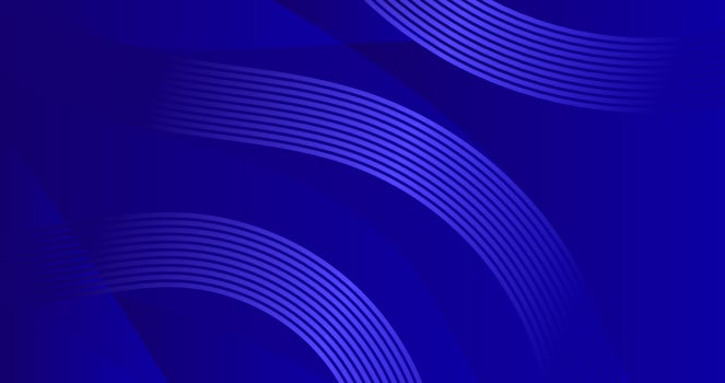 Abstract background with blue stripes and a dark blue background. vector