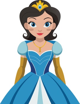 Adult Princess Clipart, Bridging Tradition and Modernity vector