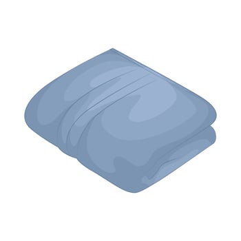 Illustration of folded towel vector