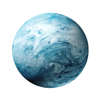 Neptune planet isolated on transparent background png