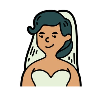 Bride icon illustration vector