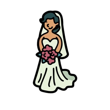 Bride icon illustration vector