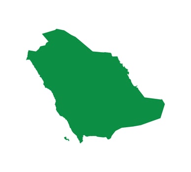 Map of Saudi Arabia. Saudi Arabia Map on white background. vector