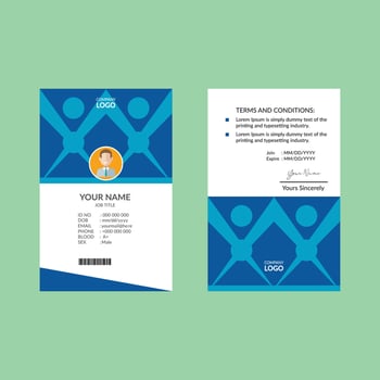 Nice ID Card Design Template vector