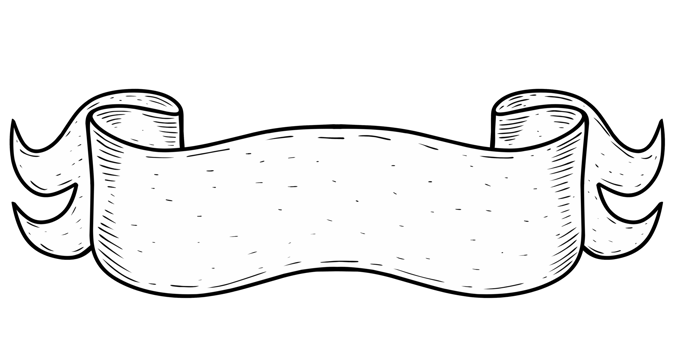 Sketch Illustration of ribbon png