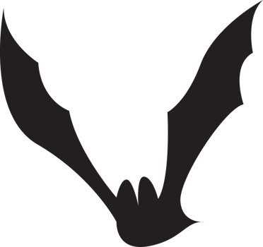 Bat Halloween silhouette icon flat element illustration design png