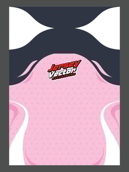 A pink and white background templet with a black and white design vector