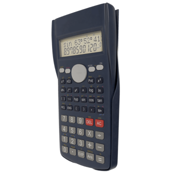 A calculator with a transparent background and white text png