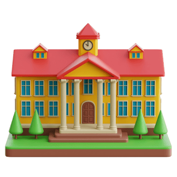 School 3d Illustration png