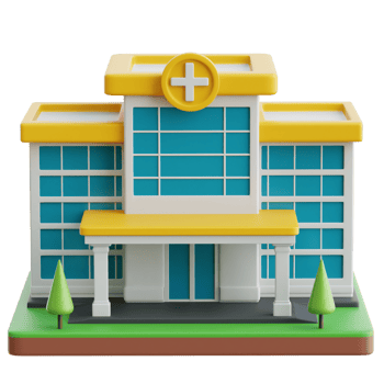Hospital Buildings 3d Illustration png