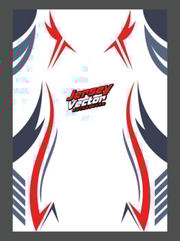 The jersey design for a team with red, white and blue colors vector