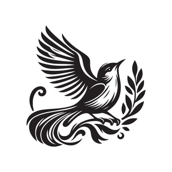 Download Nightingale Silhouette Vectors for Unique Graphic Needs