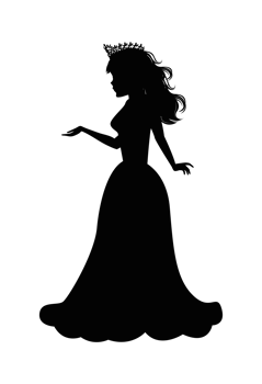 Cute Princess Silhouette png