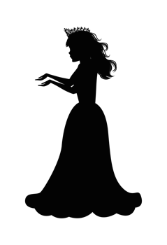 Cute Princess Silhouette png