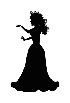 Cute Princess Silhouette png
